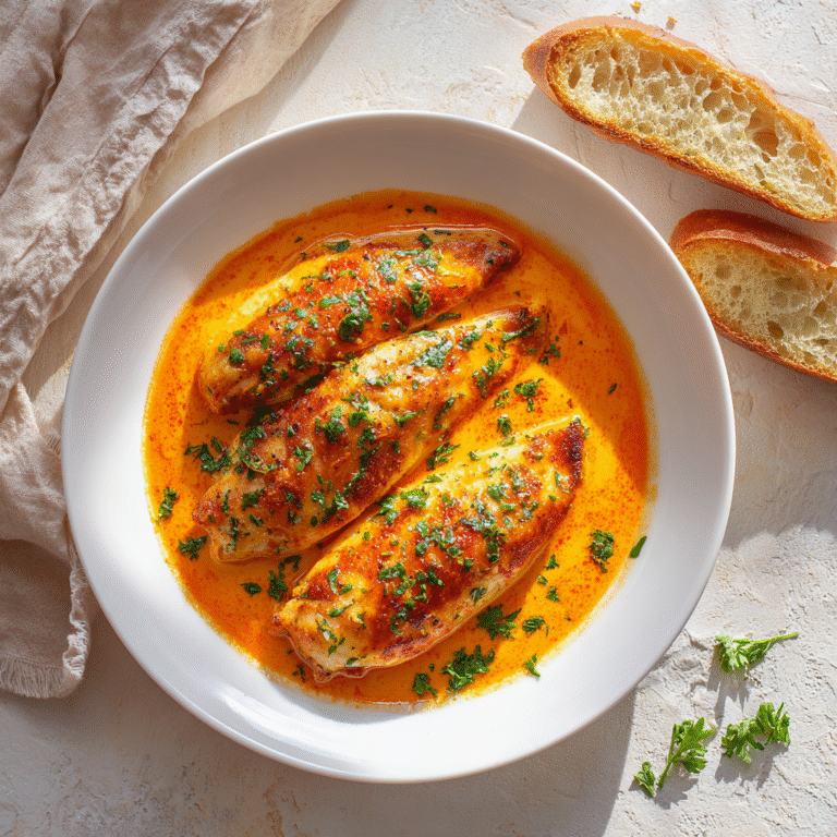 Quick Tilapia in Roasted Pepper Sauce | Irresistibly Creamy 30-Minute Dinner