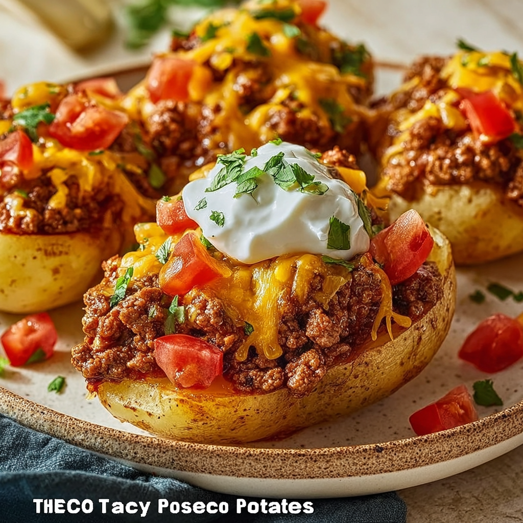 Mouthwatering Cheesy Taco Potatoes Everyone Will Love 10 Cheesy Taco Potatoes 1