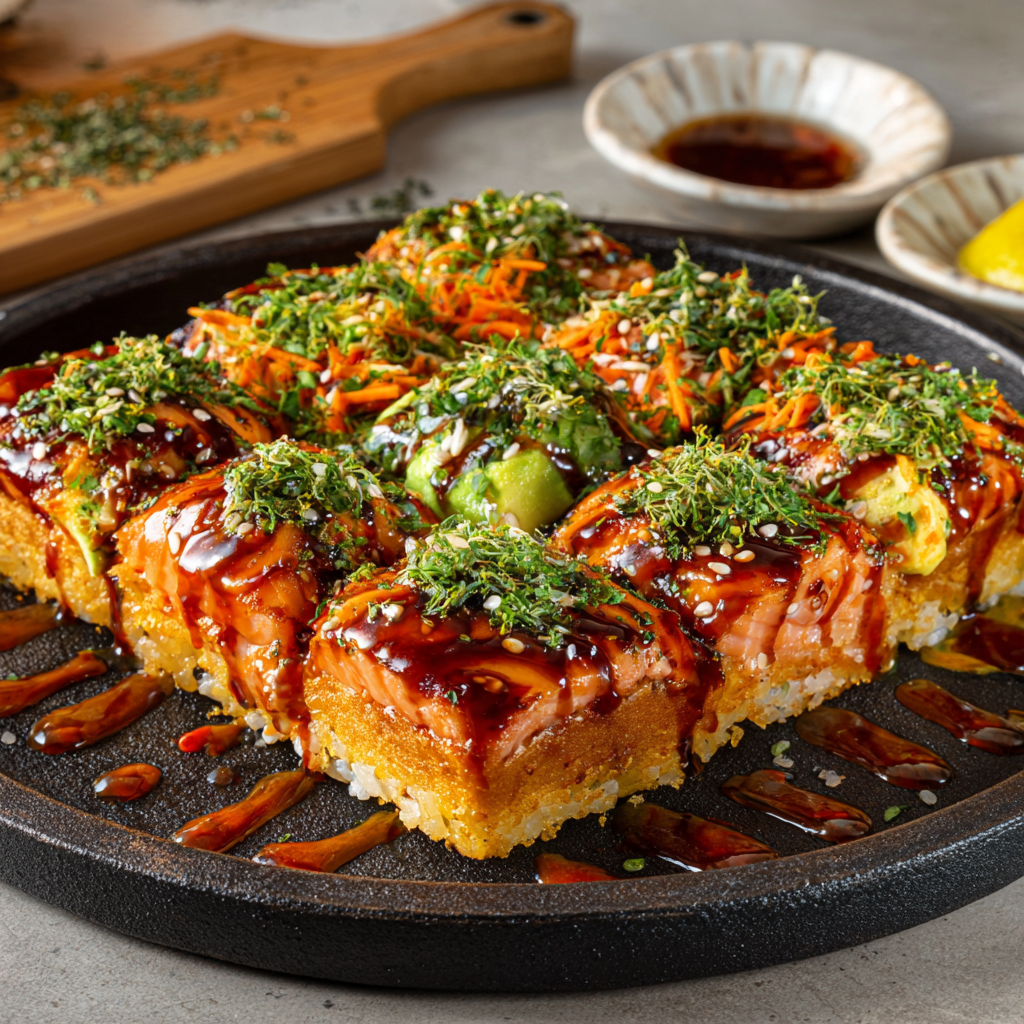 Spicy Salmon Sushi Bake – Irresistibly Delicious Recipe1