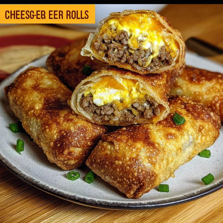 Cheeseburger Egg Rolls