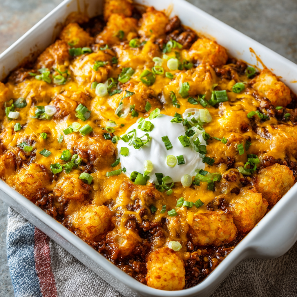 Tater Tot Casserole — Simple, Comforting & Crowd-Pleasing 3 u7835592976 Chili Cheese Tater Tot Casserole v 7 5c71348a 9932 43af ab3c a8a073c54003 2 1
