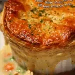 Delicious homemade chicken pot pie with flaky crust and creamy filling