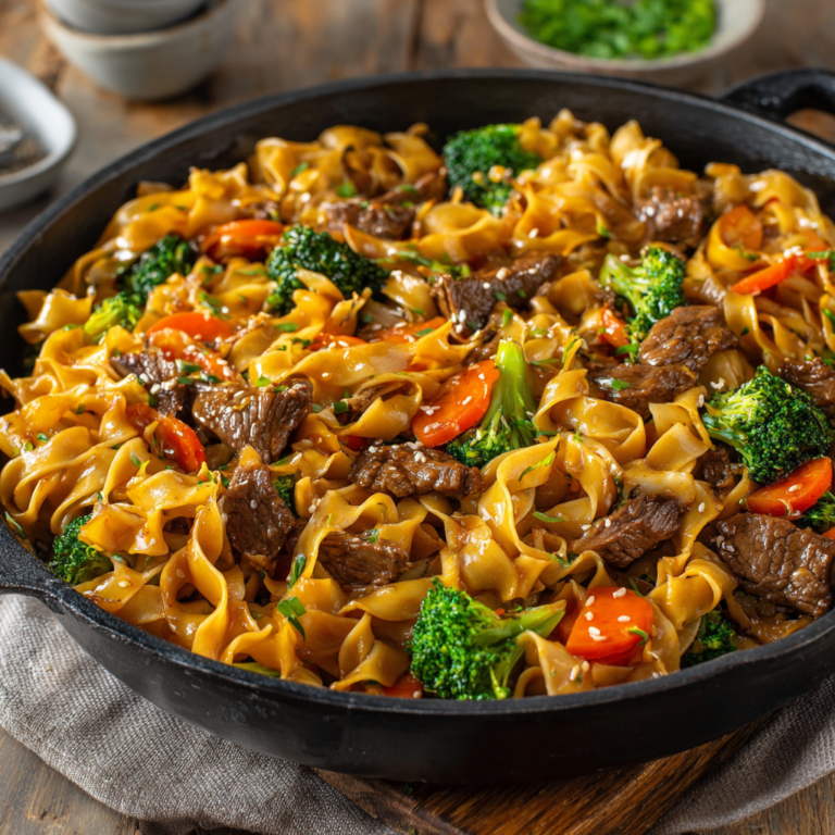 Easy Beef And Noodles — Quick Comfort in One Pan