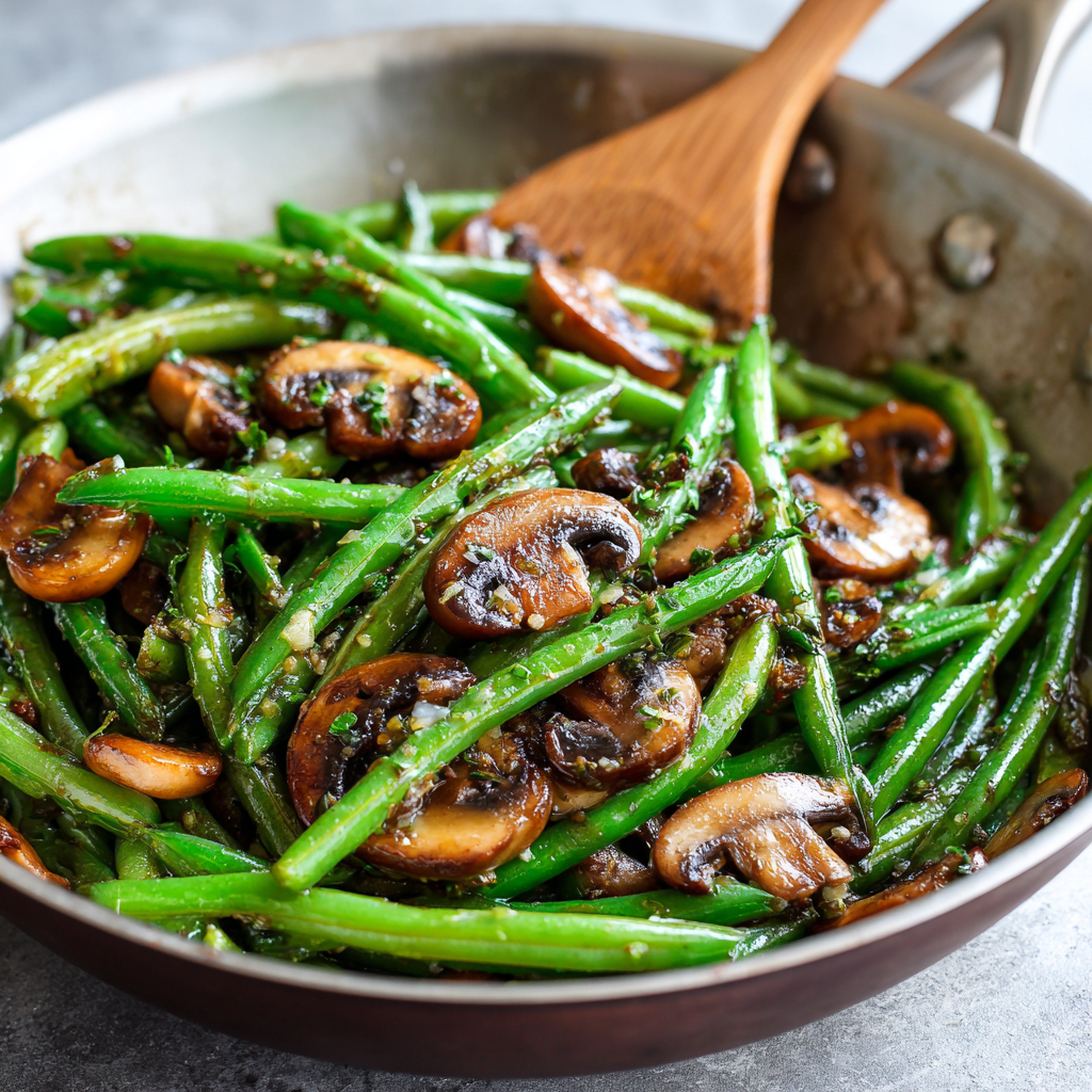 u7835592976 Garlic Butter Sauted Green Beans and Mushrooms 6acbd44a 10b0 42af afe9 4e7defe2862e 0
