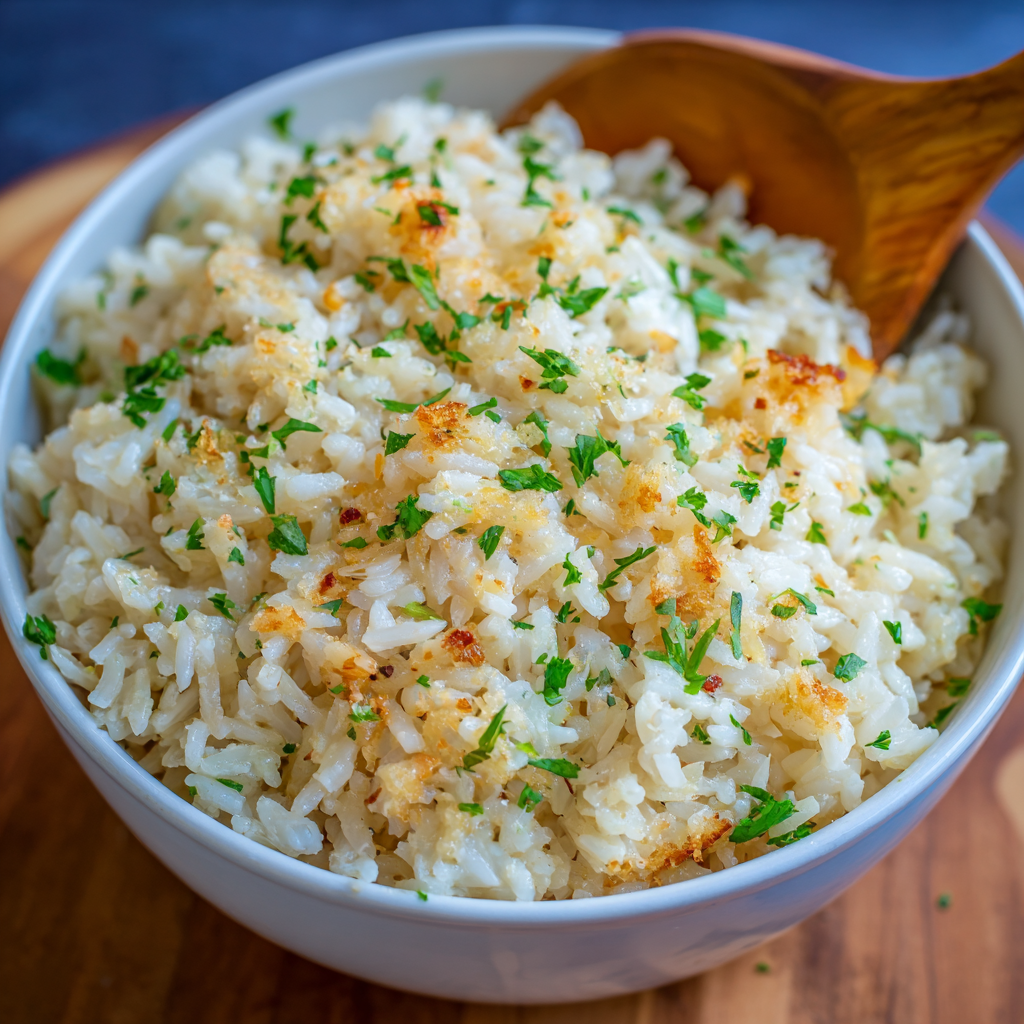 u7835592976 Garlic Parmesan Rice Recipe Easy Creamy and Flavo 66f08f79 fad5 4d45 b67b 9054a350eff5 3 1
