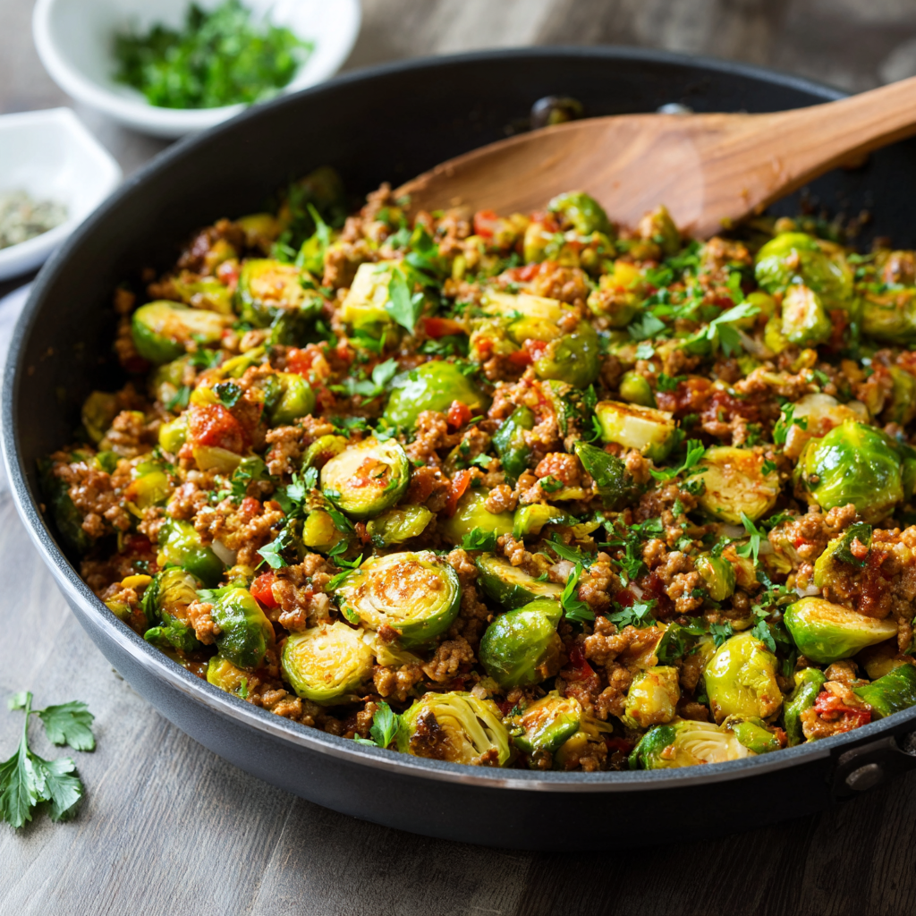 u7835592976 Healthy Brussels Sprouts and Ground Turkey Skille 45fcf6b0 443d 4fcd 8315 4b71926ffbd6 3