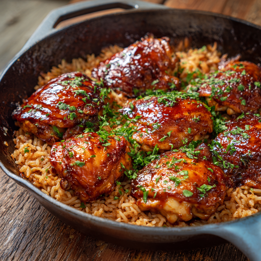 One-Pan Honey BBQ Chicken and Rice — Easy One-Pan Dinner 9 u7835592976 One Pan Honey BBQ Chicken and Rice Easy One Pan D 17108b32 3889 4349 80ed e26db21cf644 0