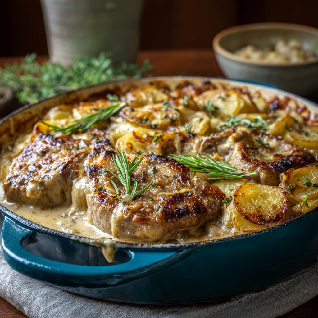 Smothered Pork Chop Scalloped Potato Casserole 11 u7835592976 Smothered Pork Chop Scalloped Potato Casserole a79f1962 4283 4403 b071 b490613eee79 2