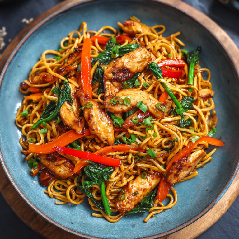 Sticky Garlic Chicken Noodles Recipe — Easy Weeknight Favorite