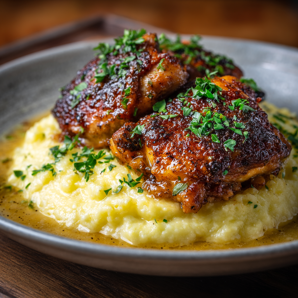 Chipotle Honey Chicken Thighs With Smoked Gouda Mashed Potatoes 9 u7835592976 Chipotle Honey Chicken Thighs With Smoked Gouda M ebb25497 145f 440f bc4b e5f8c56778c9 3