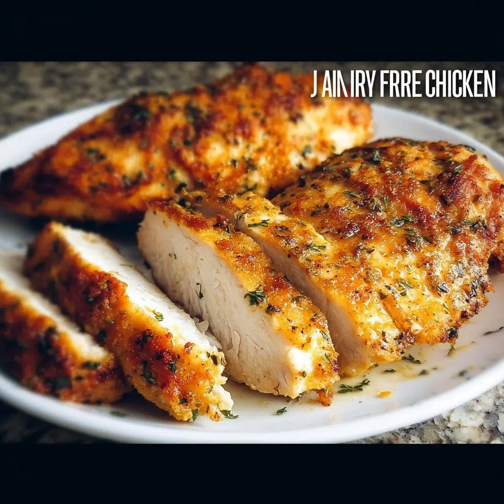 Air Fryer Chicken Breasts - Quick, Juicy Weeknight Recipe 8 Juicy air fryer chicken breasts garnished with herbs on a plate