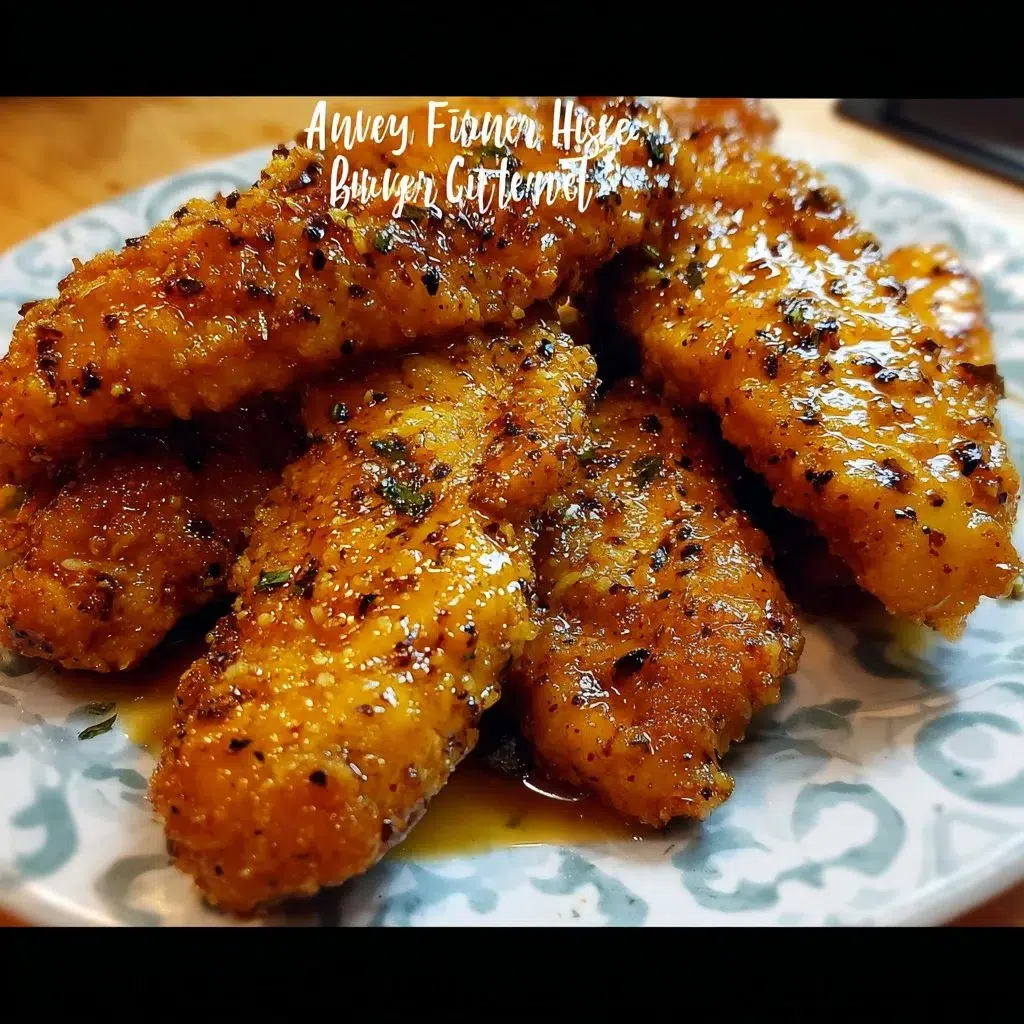Air Fryer Honey Butter Garlic Chicken Tenders Recipe to Savor 8 Air Fryer Honey Butter Garlic Chicken Tenders garnished and ready to serve