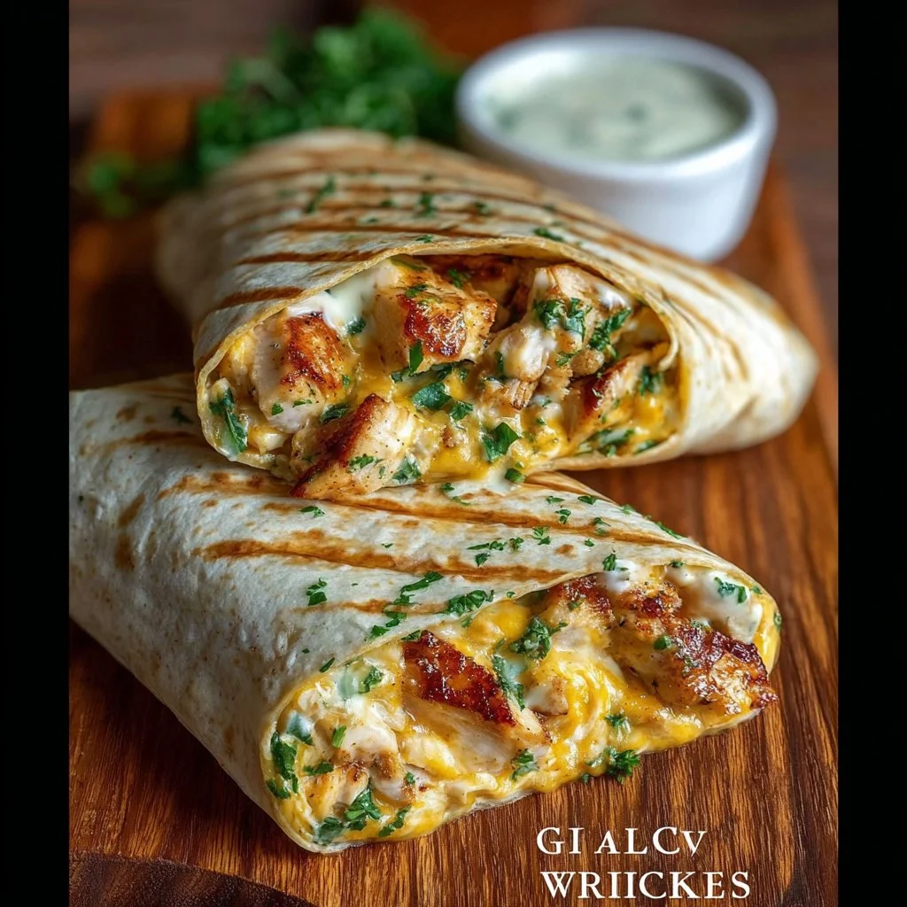 Best 4 Chicken Recipes for Flavorful and Easy Meals 10 Cheesy Garlic Chicken Wraps