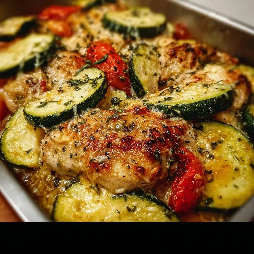Chicken Zucchini Bake: A Delicious and Easy Recipe to Try 8 Delicious Chicken Zucchini Bake with melted cheese and fresh ingredients
