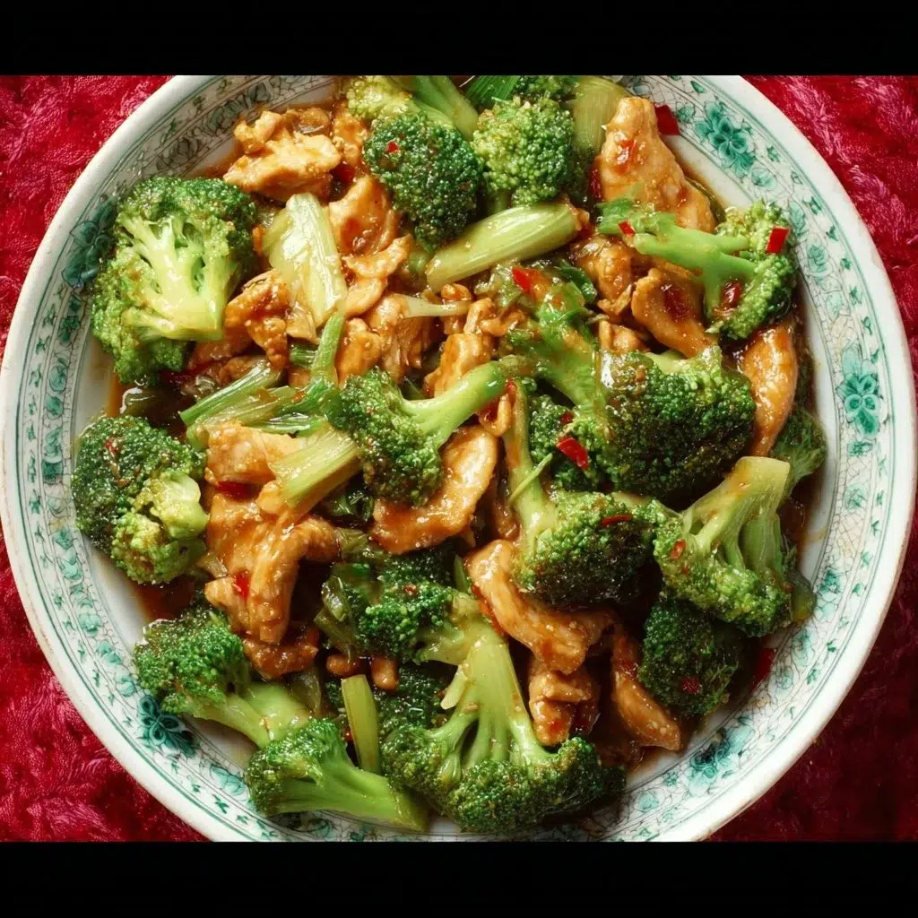 Chinese Chicken and Broccoli Recipe: Quick and Easy Dinner Delight 8 Delicious Chinese Chicken and Broccoli stir-fry served in a bowl