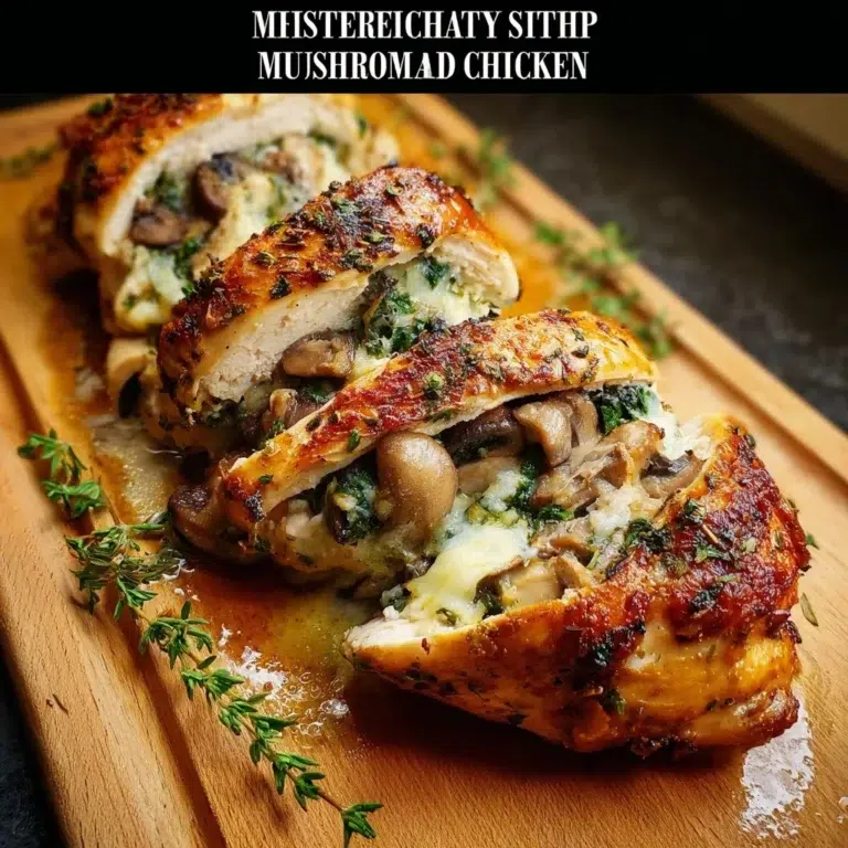 Best Mushroom Stuffed Chicken Breast Recipe – Flavorful & Easy