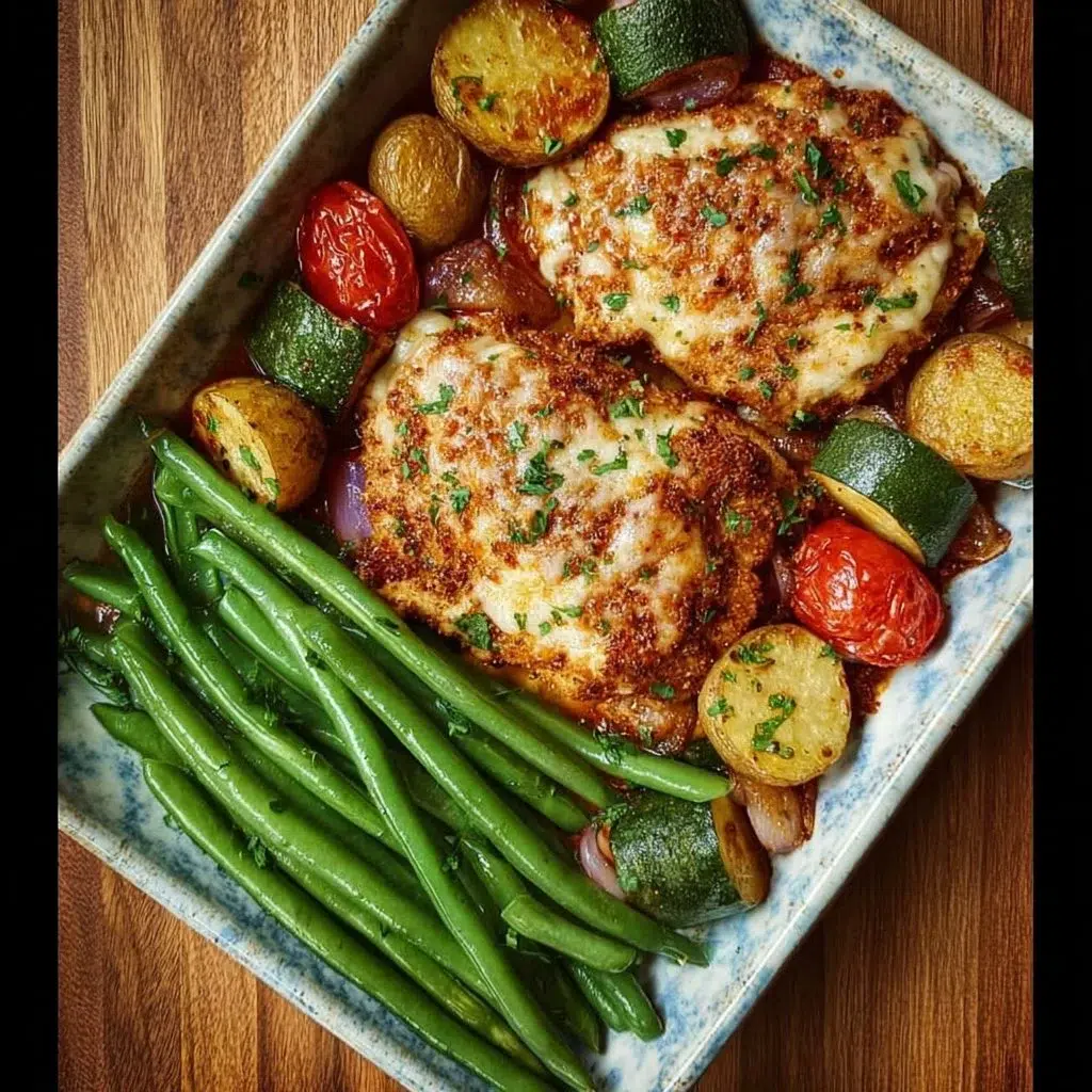 Healthy Chicken Parmesan with Vegetables Recipe for a Nutritious Dinner 8 Healthy chicken parmesan dish with fresh vegetables and savory sauce