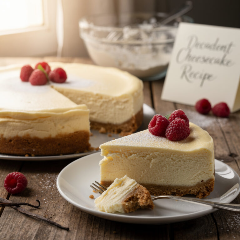 Decadent Cheesecake Recipe — Rich, Creamy, and Reliable