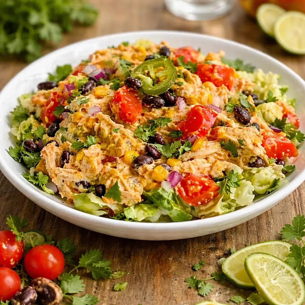 Southwest Chicken Salad: Fresh, Smoky, and Easy 8 Bowl of Southwest Chicken Salad with vibrant ingredients