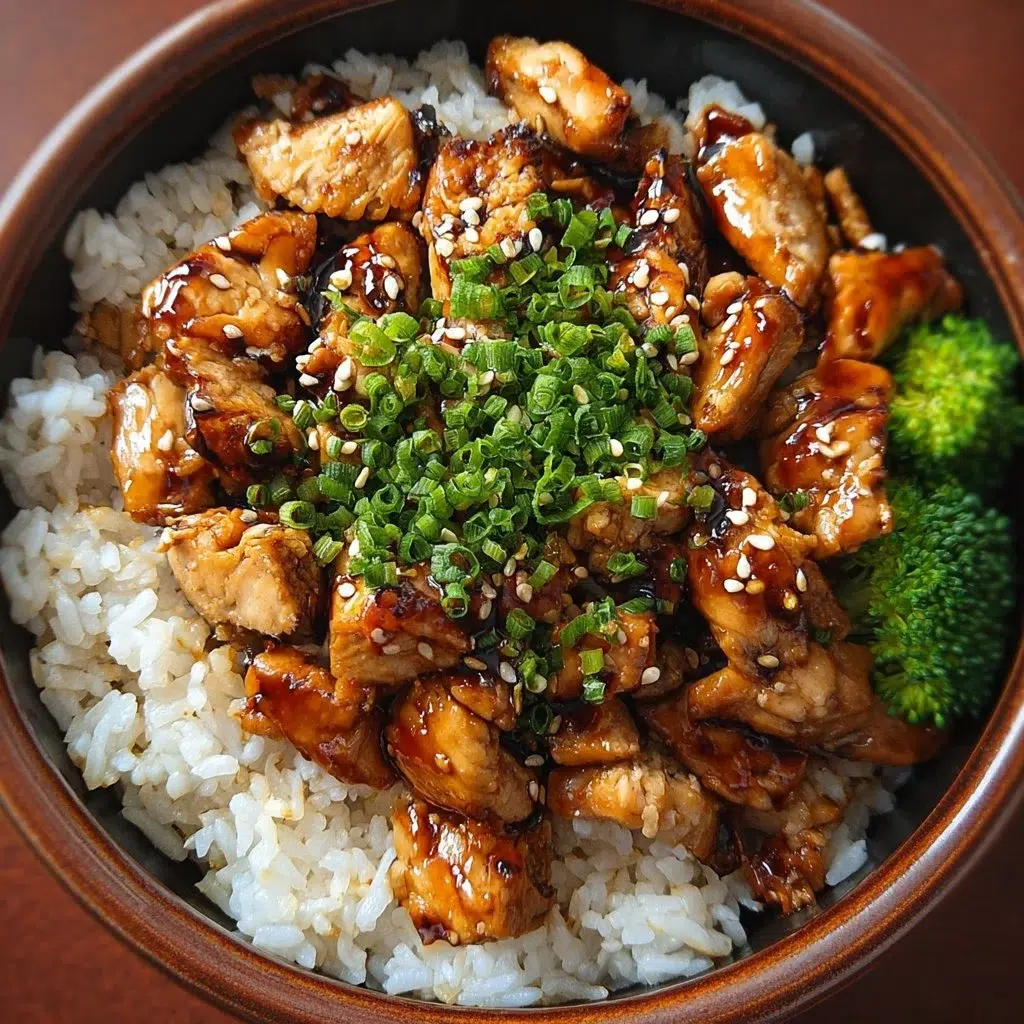 Teriyaki Chicken Rice Bowl: Quick, Easy, and Delicious Recipe 8 Delicious teriyaki chicken rice bowl with fresh vegetables and garnish