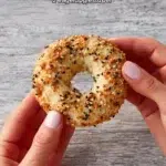 Delicious 2-ingredient air fryer bagels ready to enjoy