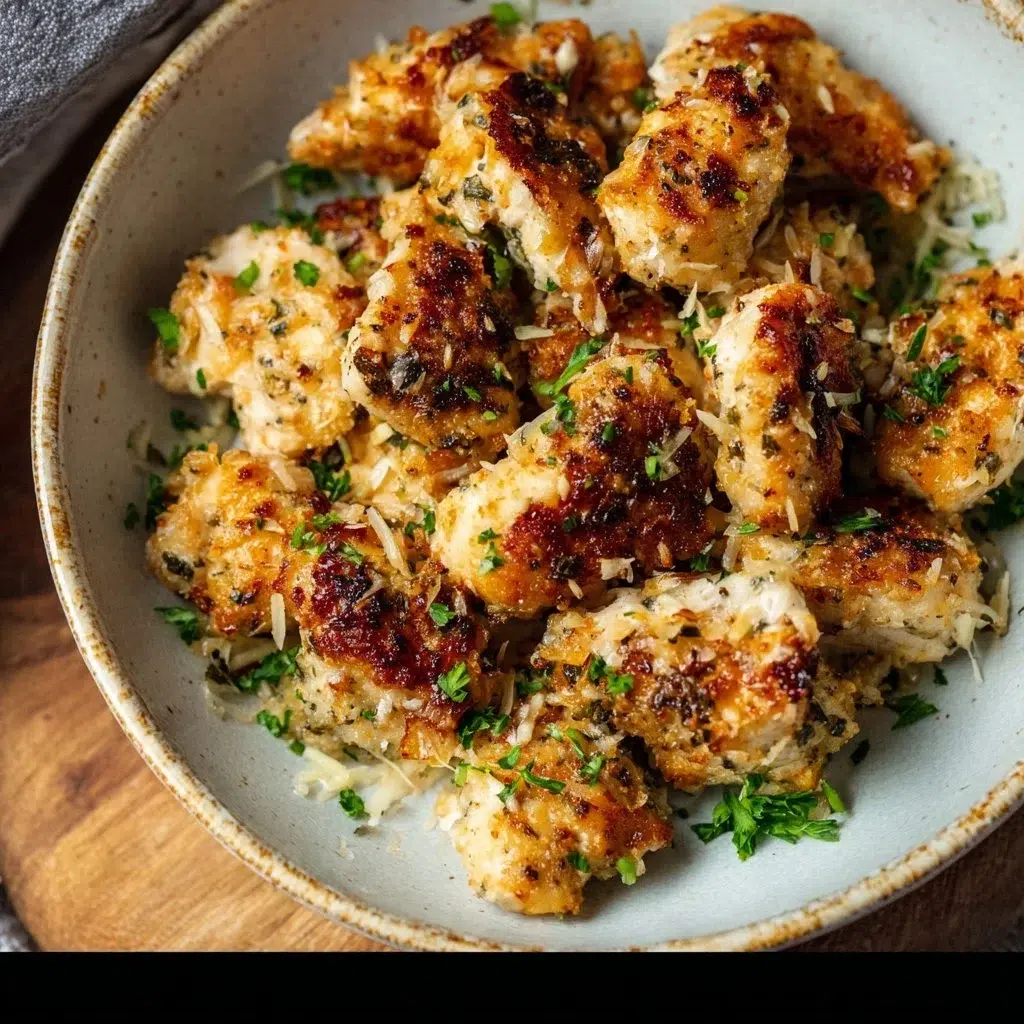 Air Fryer Garlic Parmesan Chicken Bites Recipe - Quick & Delicious 9 Air Fryer Garlic Parmesan Chicken Bites