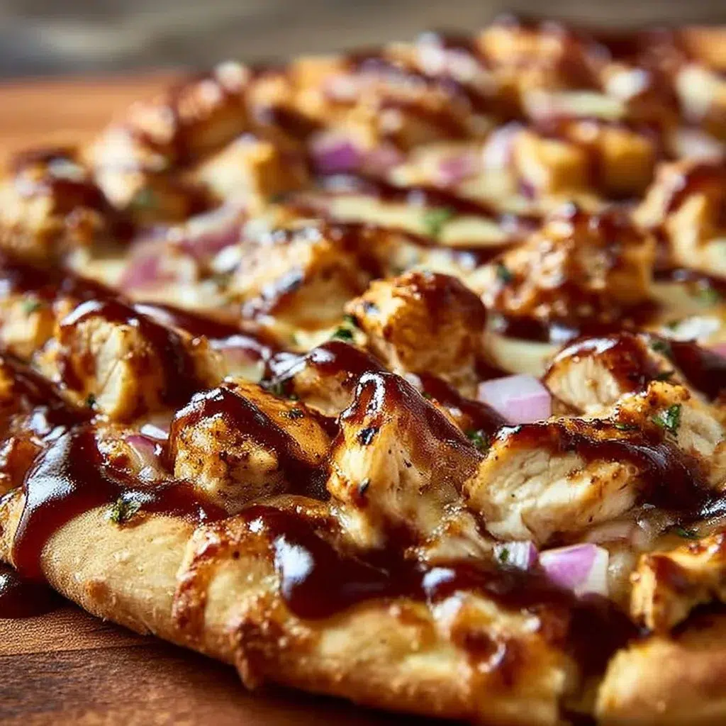 BBQ Chicken Pizza: A Quick and Delicious Recipe 6 BBQ Chicken Pizza topped with grilled chicken and BBQ sauce