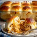 Delicious Buffalo Chicken Bombs served on a platter