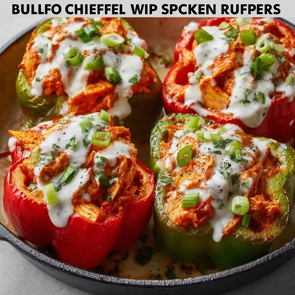 Buffalo Chicken Stuffed Peppers Recipe That Will Wow Your Guests 7 Buffalo Chicken Stuffed Peppers