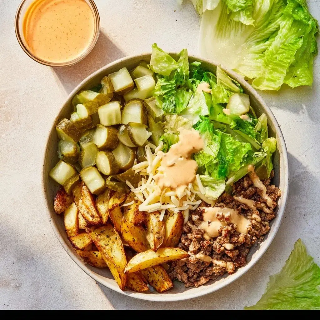Burger Bowls: A Flavorful and Easy Recipe for Every Occasion 8 Colorful and nutritious Burger Bowls topped with various fresh ingredients.