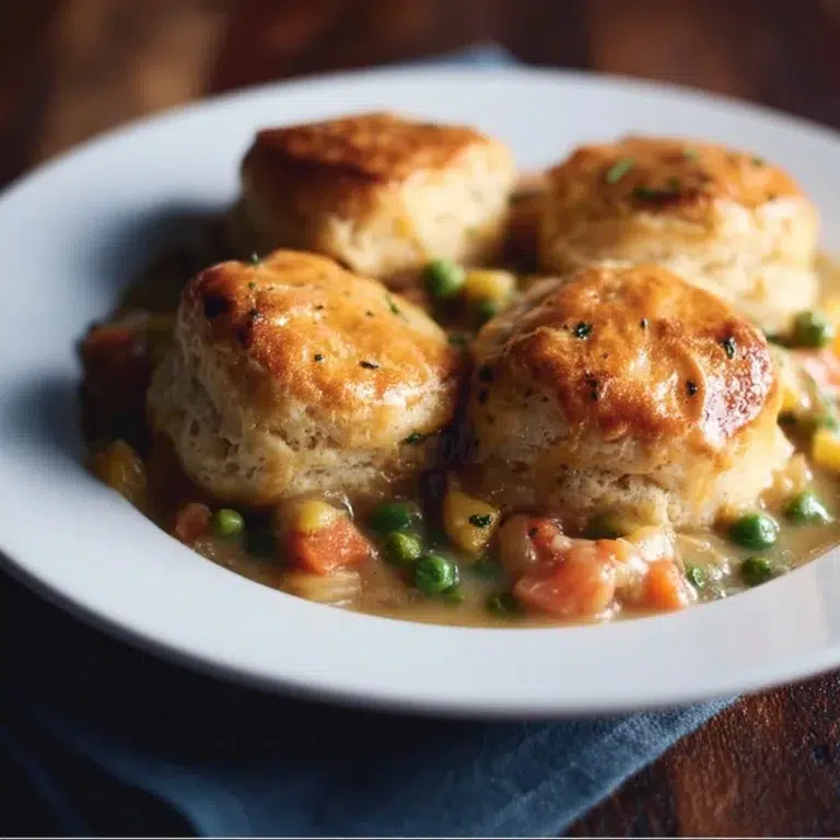 Chicken Pot Pie with Biscuits: Comforting Recipe for Everyone