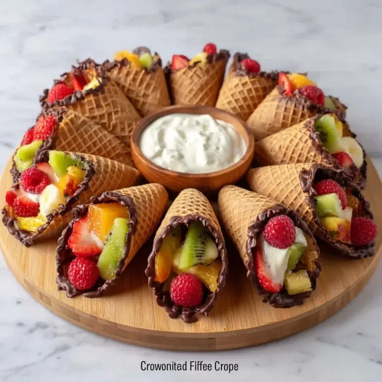Chocolate-Dipped Fruit Cones: A Fun Dessert Recipe for All Ages