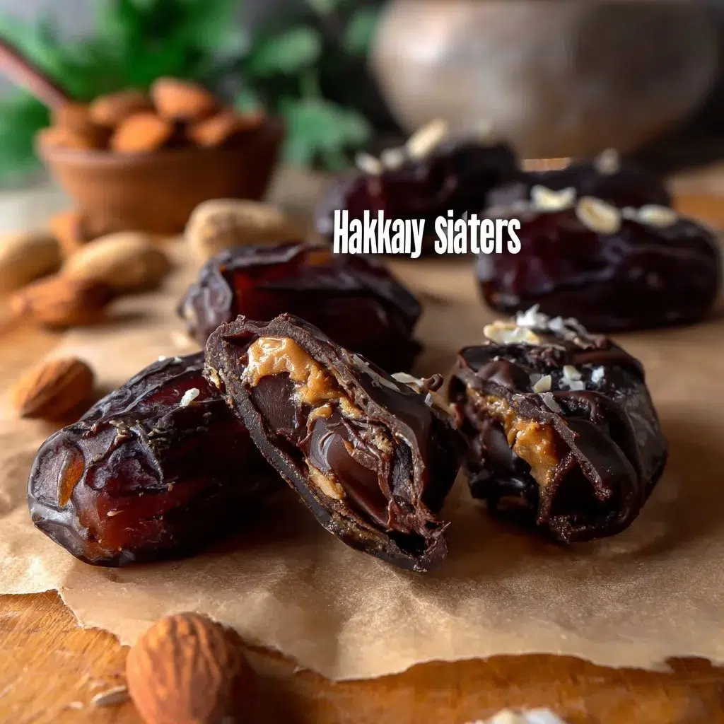 Chocolate Peanut Butter Stuffed Dates