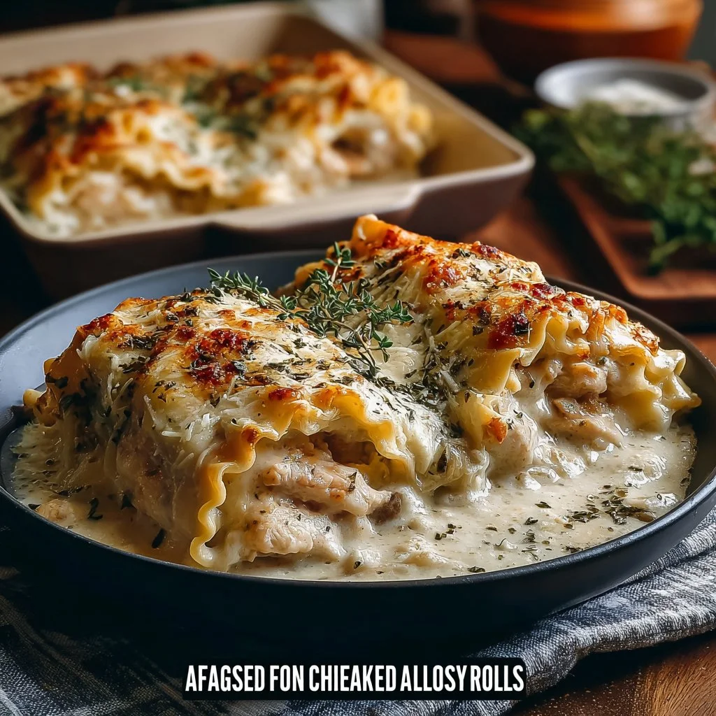 Creamy Chicken Alfredo Lasagna Rolls: A Delicious Twist on Classic Lasagna 8 Creamy Chicken Alfredo Lasagna Rolls