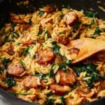 Creamy Chicken Sausage Orzo Skillet 9 creamy chicken sausage orzo skillet 2026 05 30 100117 1