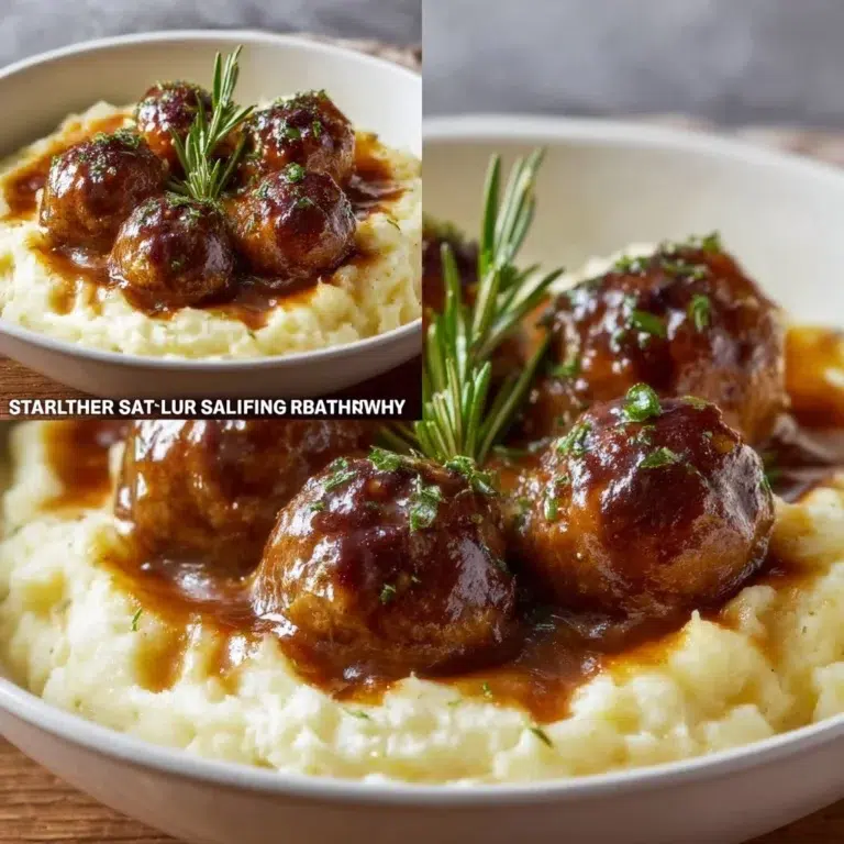 Creamy Mushroom Chicken Meatballs