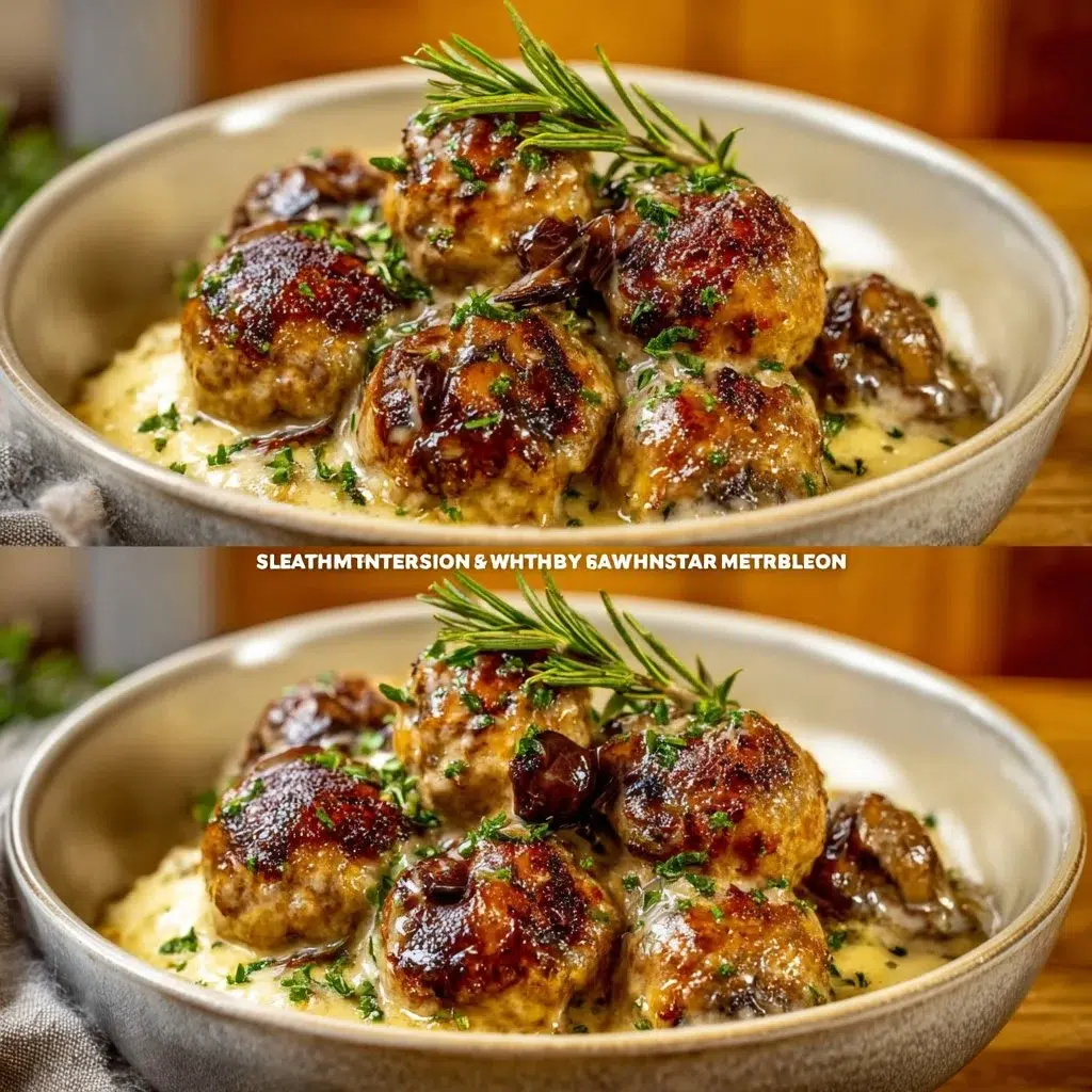 Creamy Mushroom Chicken Meatballs 10 Creamy Mushroom Chicken Meatballs