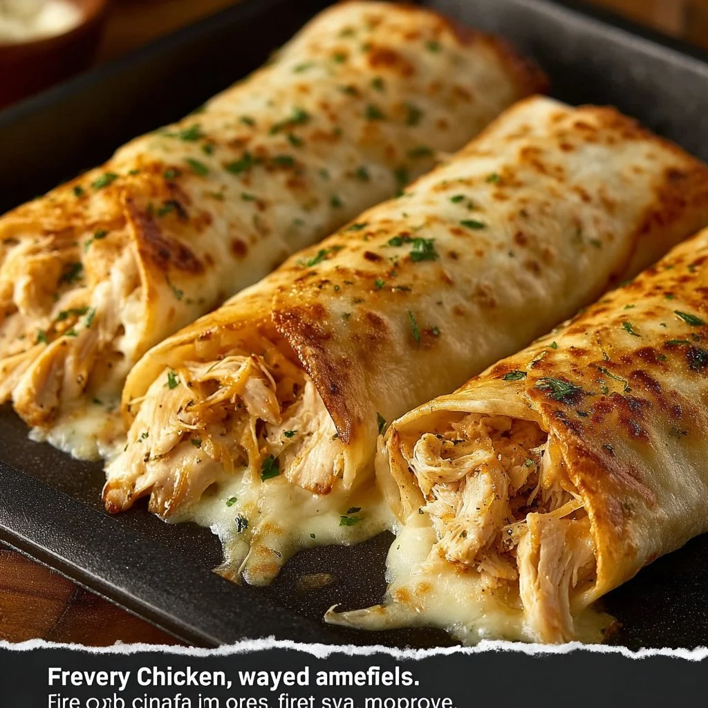Crispy Air Fryer Chicken & Mozzarella Wraps 9 Crispy Air Fryer Chicken & Mozzarella Wraps