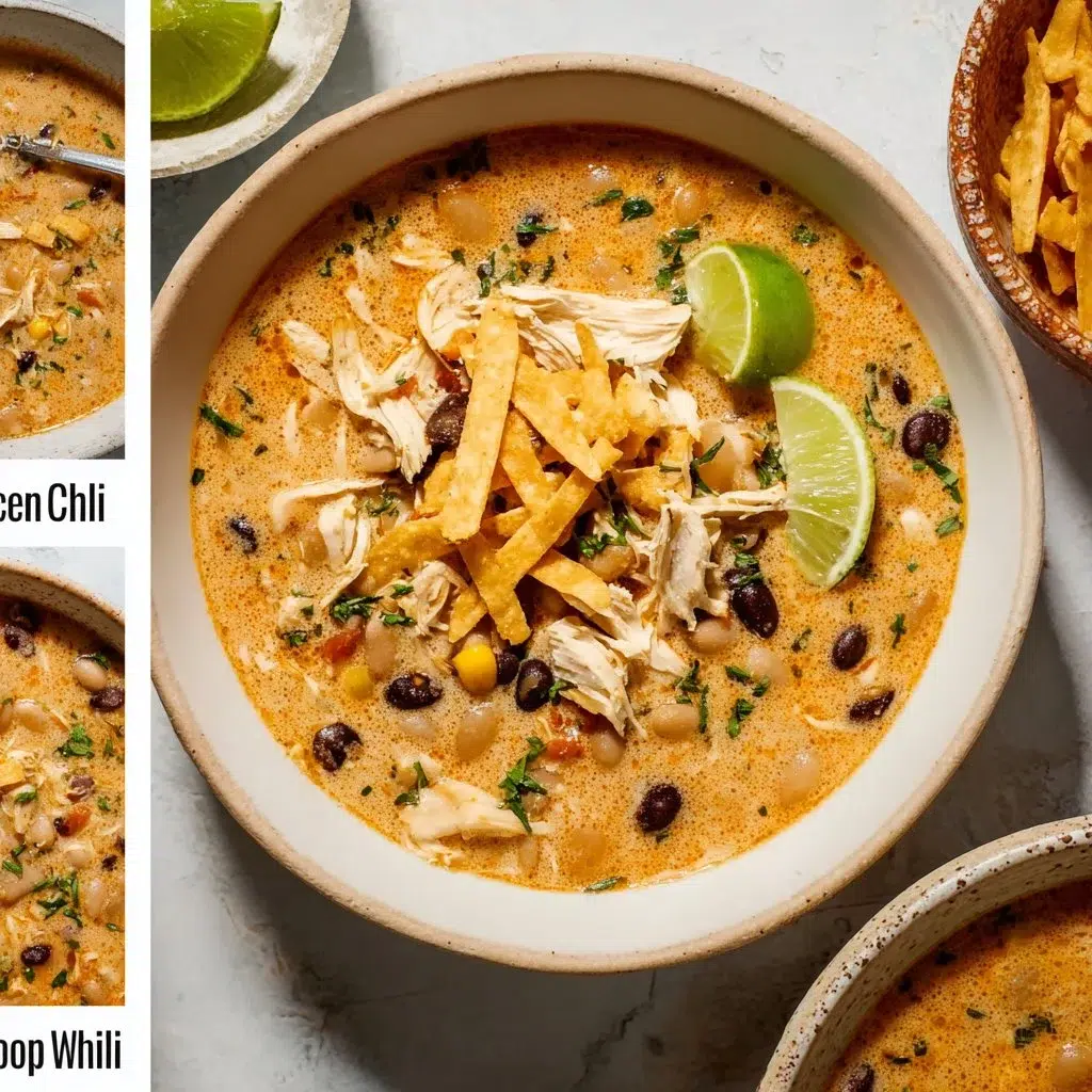 Crockpot White Chicken Chili with Cream Cheese - Easy Comfort Food Recipe 7 Crockpot White Chicken Chili with Cream Cheese