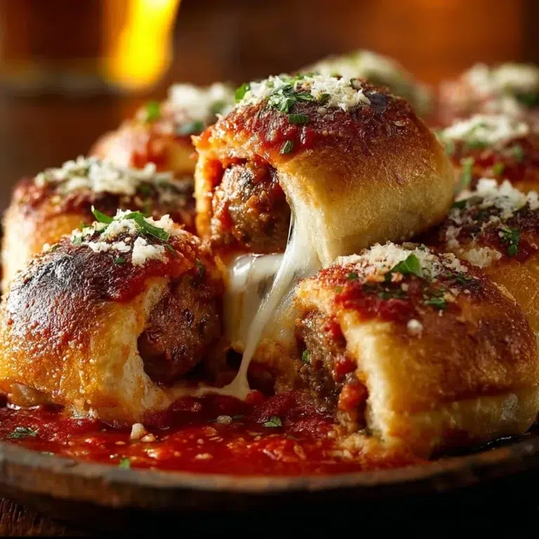 Easy Pull-Apart Meatball Sliders