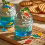 Colorful edible aquarium terrariums filled with delicious treats