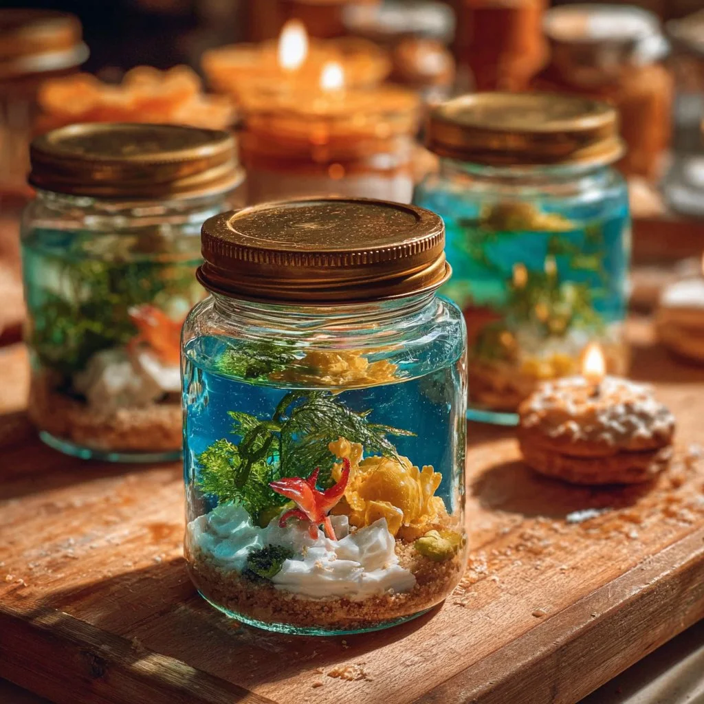 Edible Aquarium Terrariums Recipe - Fun and Delicious Dessert 10 Edible Aquarium Terrariums