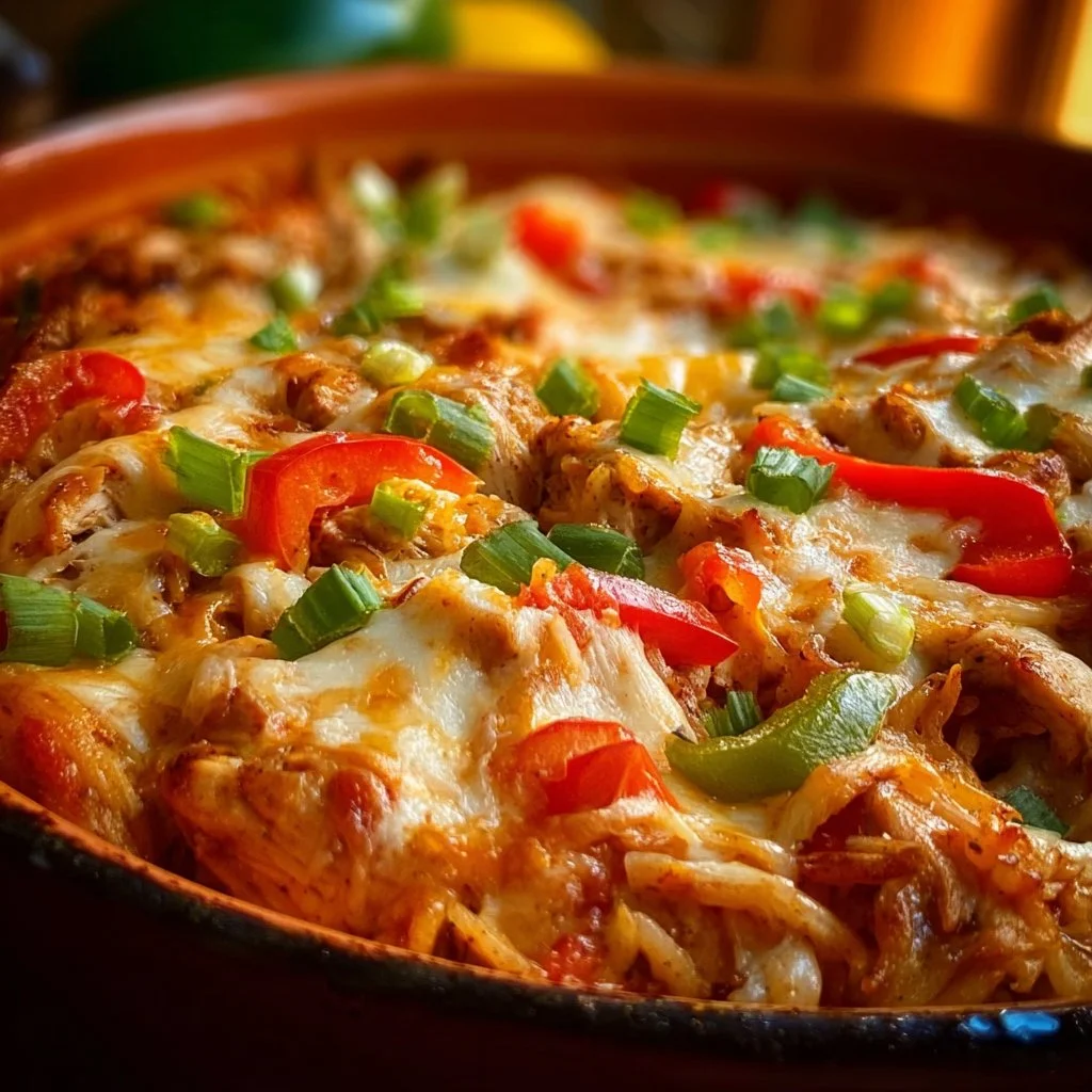 Fajita Chicken Casserole – Easy Tex-Mex Dinner Bake