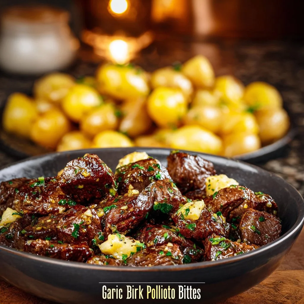 Garlic Butter Beef Bites with Potatoes 8 Garlic Butter Beef Bites with Potatoes