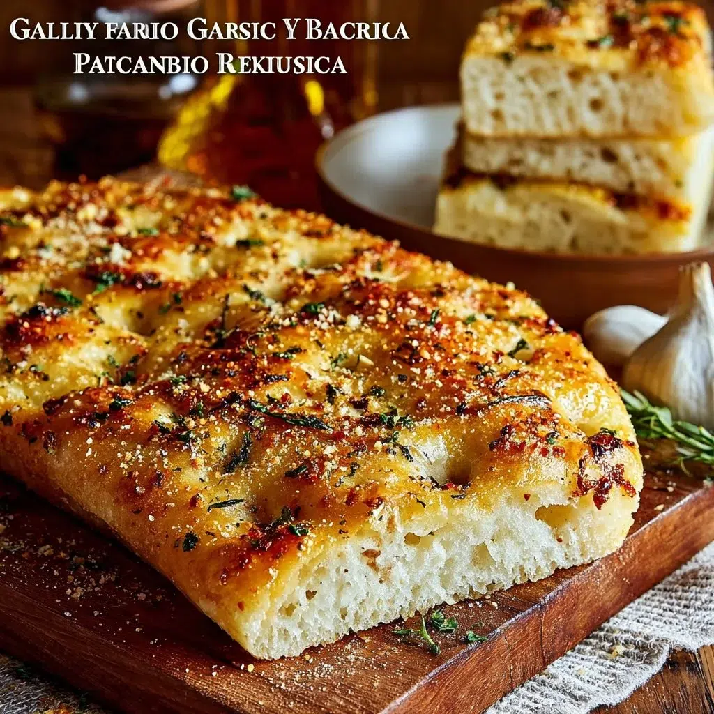 Garlic Parmesan Focaccia with Spicy Hot Honey 8 Garlic Parmesan Focaccia with Spicy Hot Honey