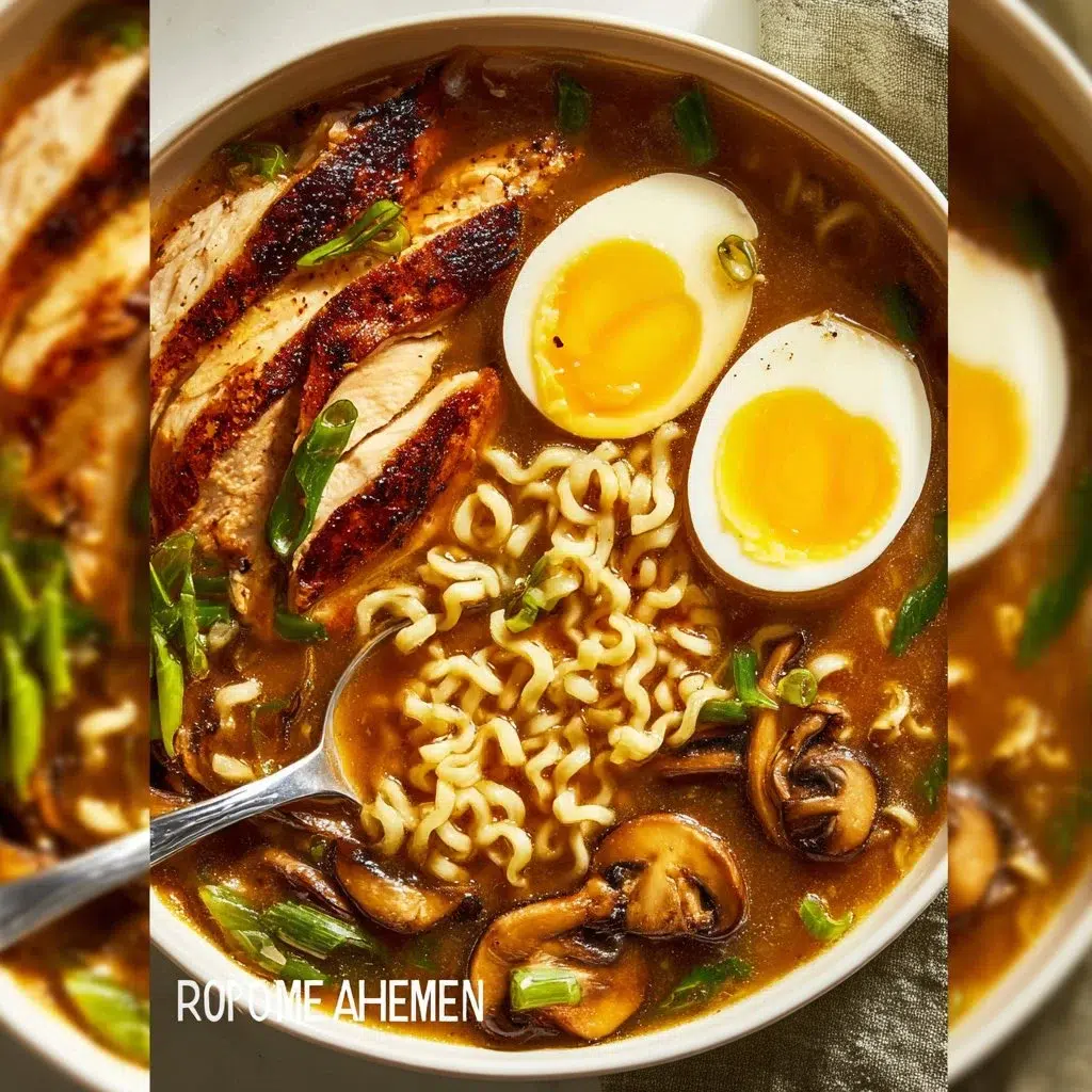 Homemade Ramen Recipe: Delicious, Easy, and Customizable. 6 Bowl of homemade ramen with fresh ingredients and toppings