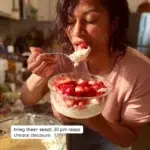 Delicious Keto Strawberry Cheesecake topped with fresh strawberries