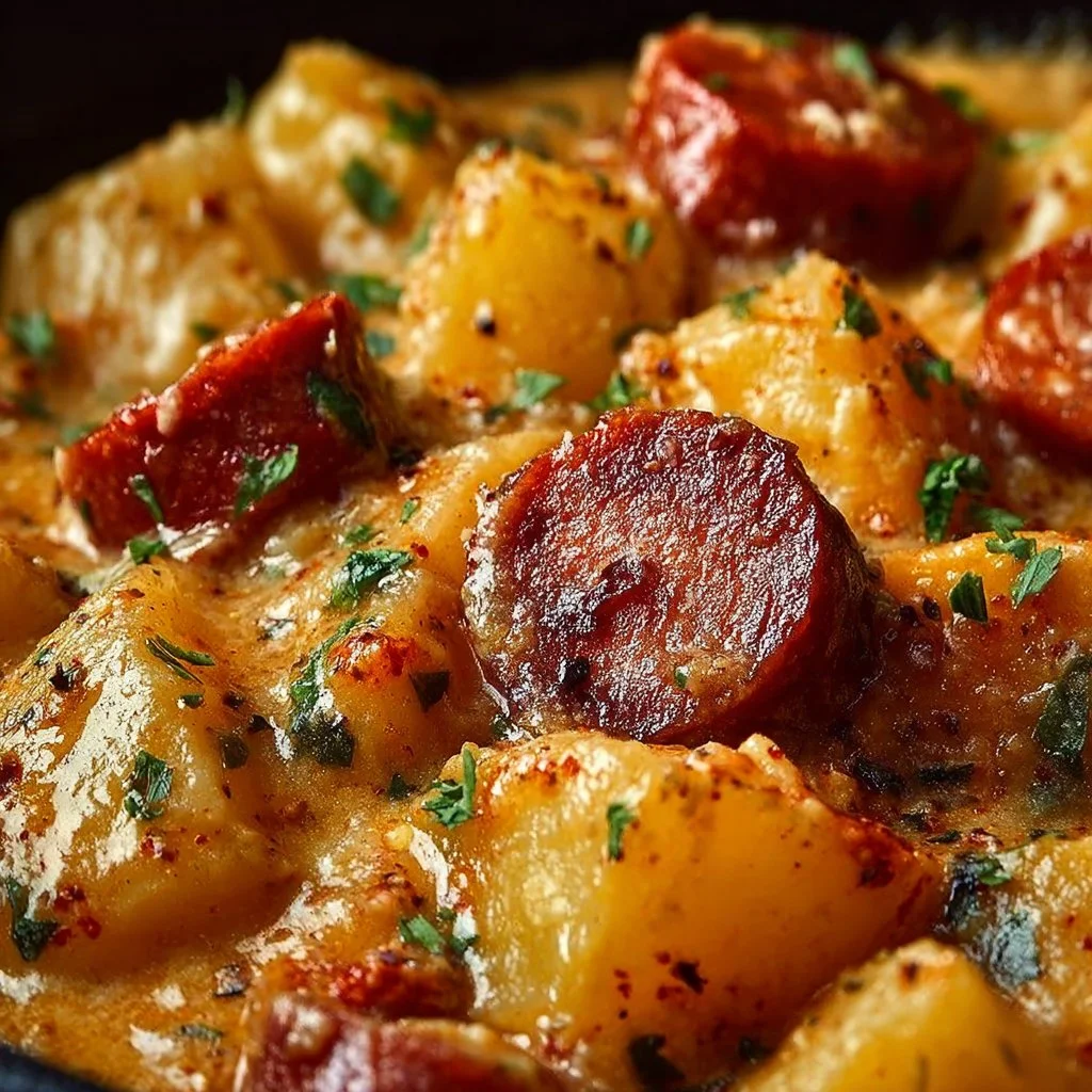Kielbasa Sausage Cheesy Potato Casserole 9 Kielbasa Sausage Cheesy Potato Casserole