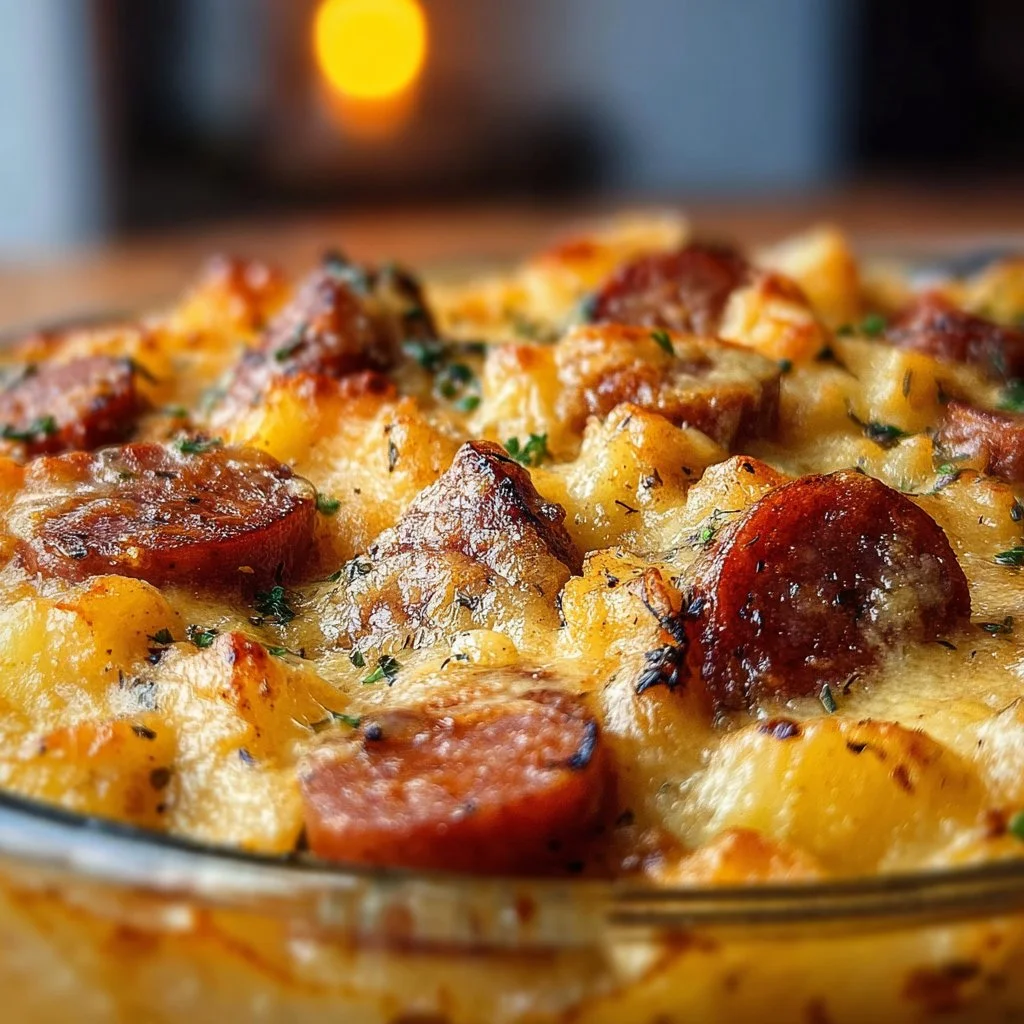 Kielbasa Sausage Cheesy Potato Casserole 10 Kielbasa Sausage Cheesy Potato Casserole
