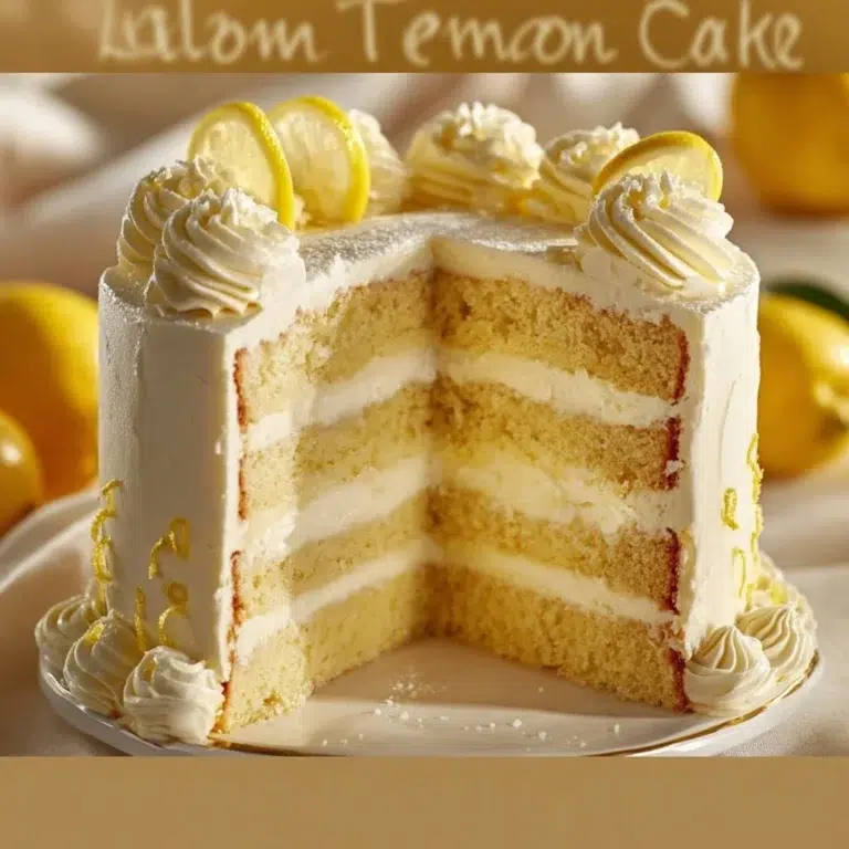 Lemon Chantilly Cake Recipe – A Refreshing Dessert Delight